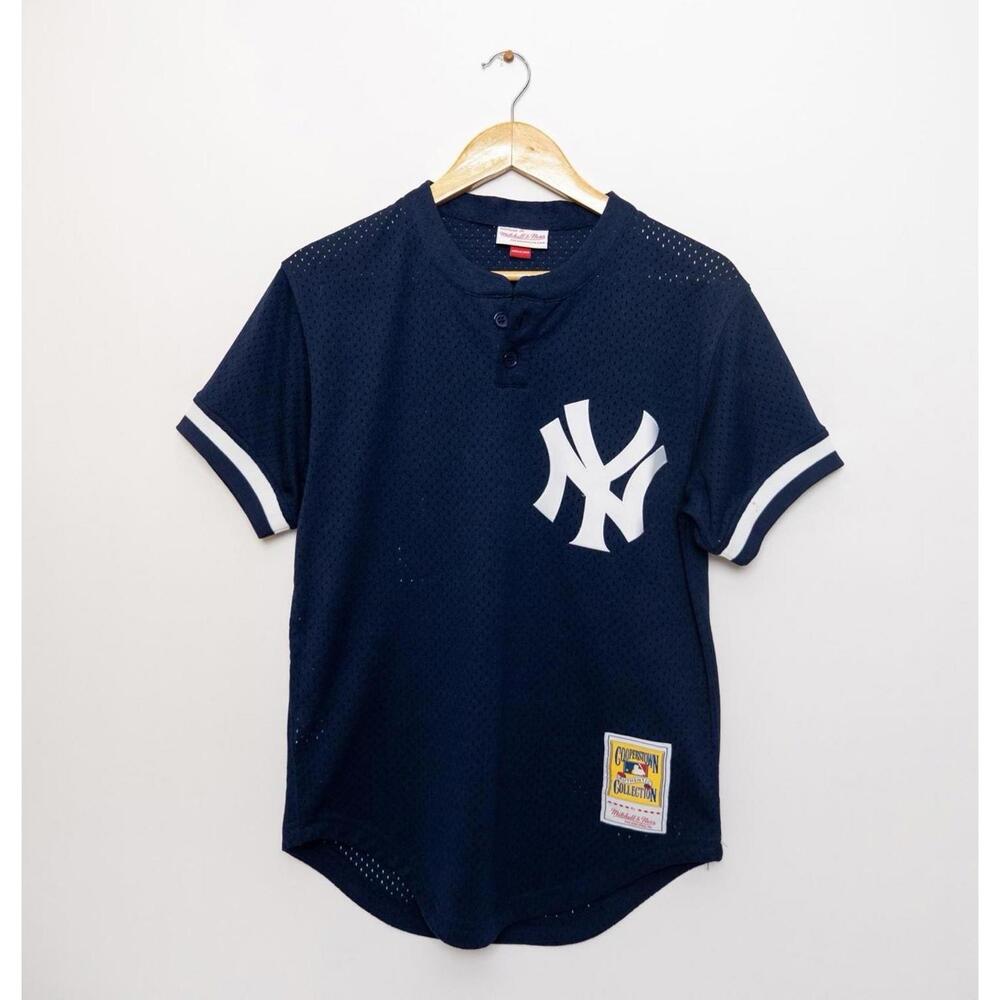 MENS MITCHELL & NESS MLB AUTHENTIC BP JERSEY - YANKEES 1995 BERNIE WILLIAMS